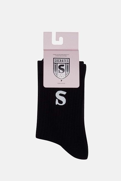 Socrates Logo Towel - Black Socks