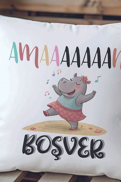 qoeuyl boutique Amaaan Forget It Printed Funny Gift Fiber Satin Decorative Pillow