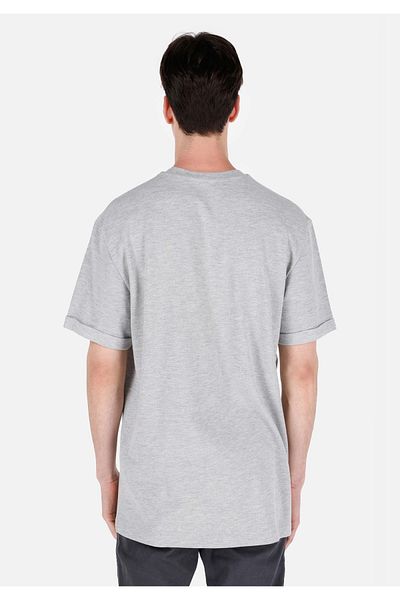 Colin's Comfort Fit Round Neck Plain Men's Gray Short Sleeve T-Shirt