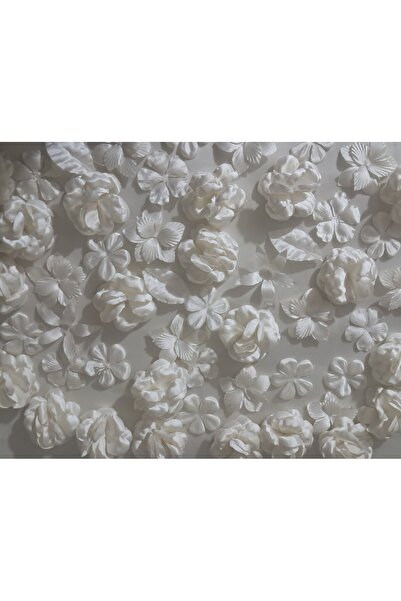 Rose Amerikan Saten Yapay Çiçek Aksesuar Aranjmanı Gelinlik Aksesuarı