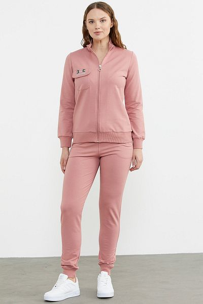 Sementa Set de trening Jogger cu fermoar - Trandafir uscat