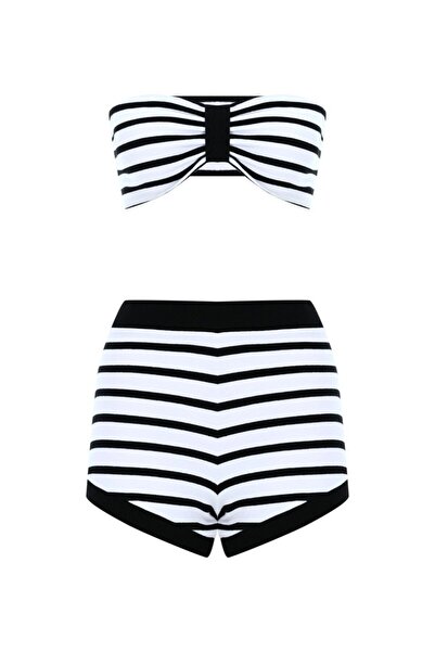 La Sarta Alquezar Bustier Shorts Bottom Top Set