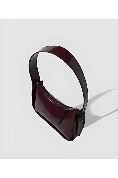 YMZBAG Bordo Rugan Baget El Çantası