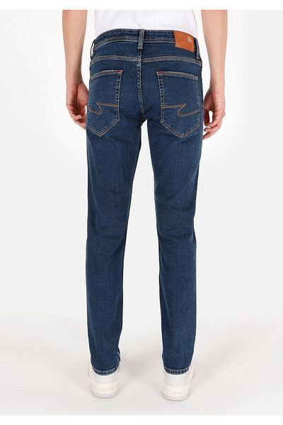 Colin's Straight Fit Men's Navy Blue Jean Trousers