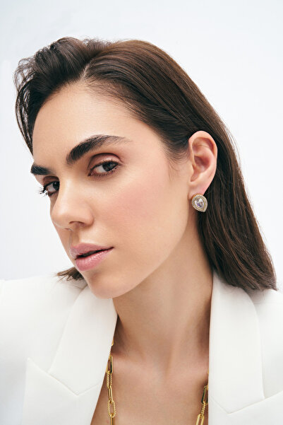 Mon Reve Drops Of Joy Zirkon Abiye İğneli Küpe