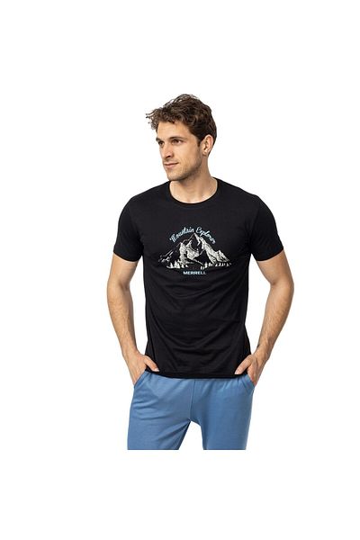 Merrell Ανδρικό μαύρο μπλουζάκι Tori Ανδρικό μπλουζάκι M5torım