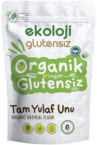 Ekoloji Glutensiz Organik Glutensiz Tam Yulaf Unu 500 gr