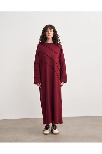 Hare Butik Jose Sewing Detail Basic Dress