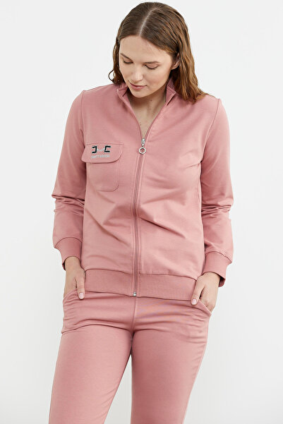 Sementa Σετ αθλητική φόρμα Jogger με φερμουάρ - Dusty Rose