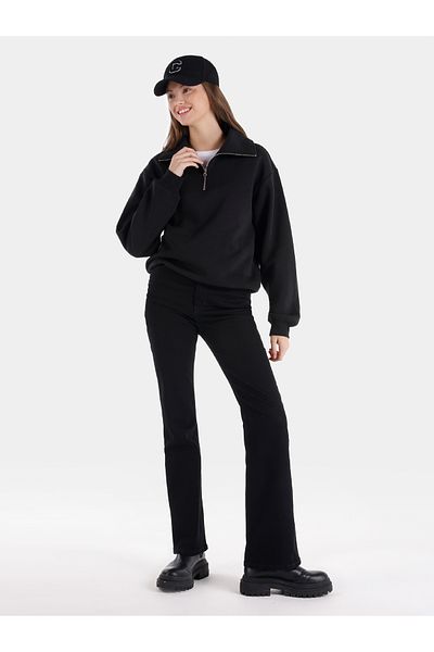 Colin's 791 Pantaloni negri de damă Monica Regular Fit cu talie medie Bootcut