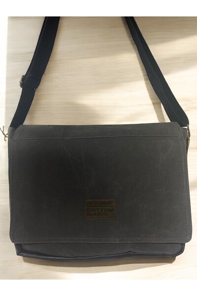 Old Cotton Vintage Su Geçirmez Salaş Kanvas Unisex Postacı Günlük Okul Laptop...