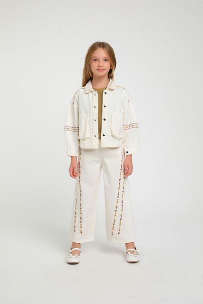 Escabel 3-Piece Ethnic Pattern Girl's Jacket Set