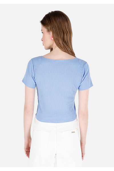 Colin's Women's Blue T-Shirt - Sleeves