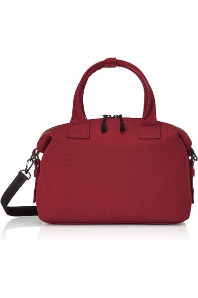 ANELLO Burgundy Anello 2way mini Boston handbag