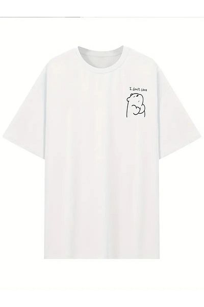FULL TOLERANCE Tricou de damă I Don't Care Bear imprimat mărime mare