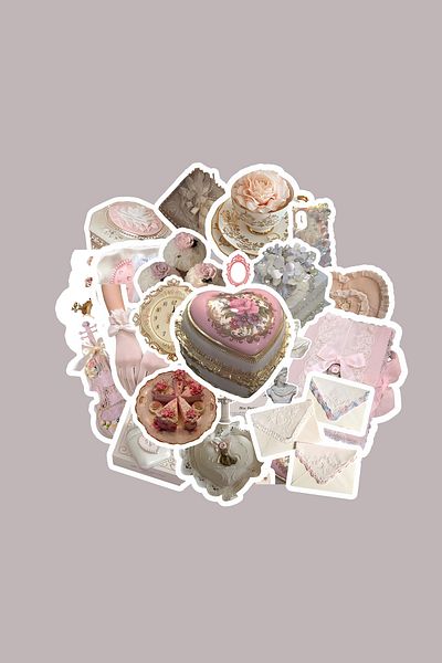 dadi ramba Coquette V1 Sticker Pack - -Bullet Journal - Agenda - Planner - Notebook - Laptop Sticker Decal