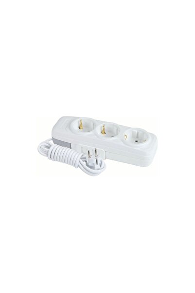 FAR 3'lü Grup Priz Lara 1 Metre Çocuk Korumalı Uzatma Kablosu (F268X)
