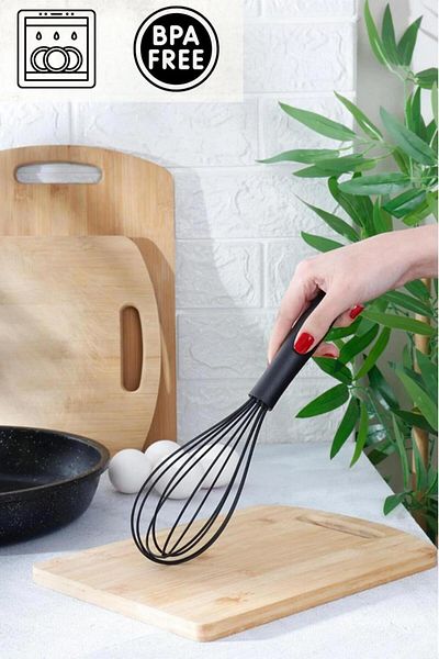 HOMENIVA Black Silicone Whisk