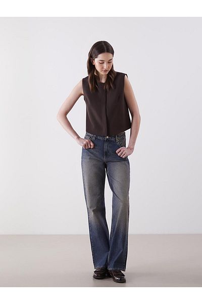 LC Waikiki New Season Straight Fit Women's Jean Trousers - S5N870Z8