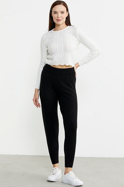 Sementa Jogger Knitwear Trousers - Black