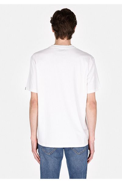 Colin's Tricou alb cu mânecă scurtă pentru bărbați, cu gât rotund, confortabil