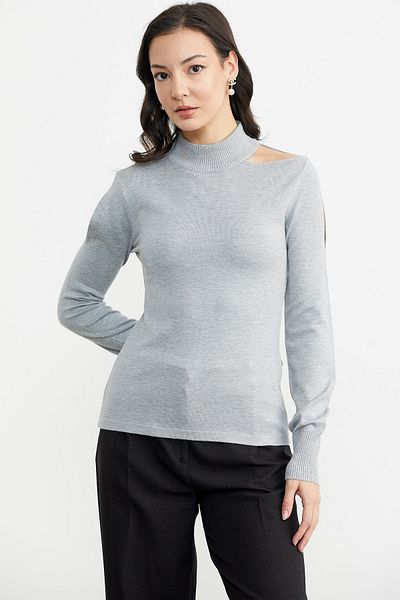 Sementa Pulover cu mâneci - Gri deschis