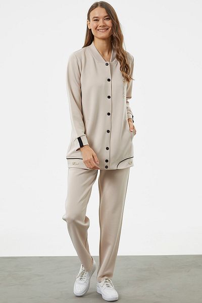 Sementa Σετ φόρμας χιτώνα Plus Size - Πέτρα