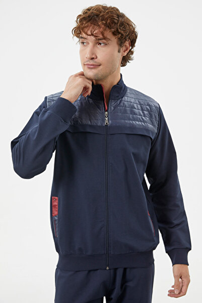 Sementa Комбінований спортивний костюм з капітоном і блискавкою - темно-синій