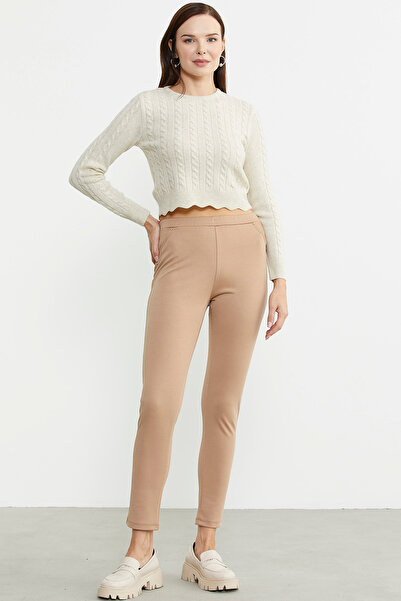 Sementa Бежеві високі стягуючі легінси