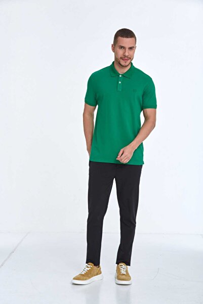 Voltaj Ανδρικό μπλουζάκι Green Walker Polo