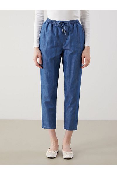 LC Waikiki Pantaloni de damă, cu talie elastică, crocodil