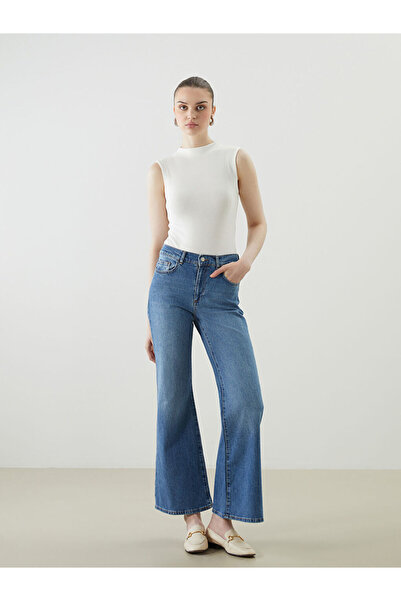 LC Waikiki Indigo Mars Flare Women's Jean Pants