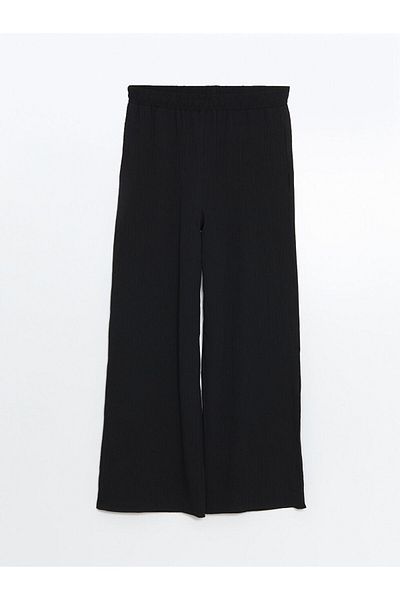 LC Waikiki Pantaloni de damă texturați cu talie elastică de sezon nou - S5K500Z8
