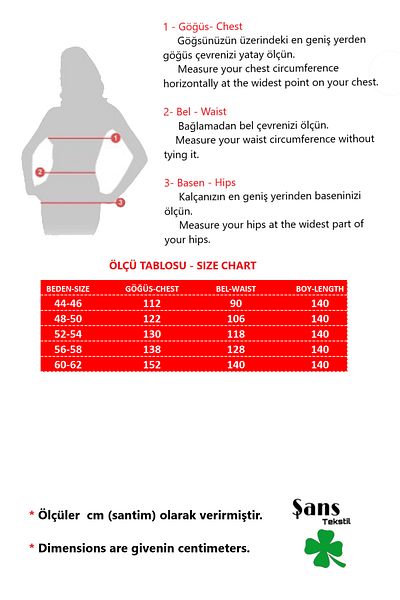 Şans Colorful Women's Plus Size Jersey Dress 65N38936