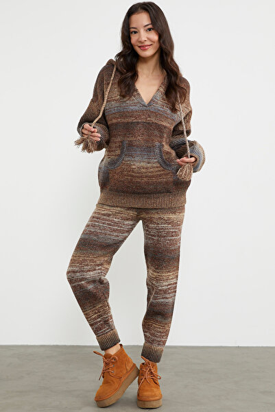 Sementa Πολύχρωμο Σετ Tiriko με κουκούλα - Καφέ