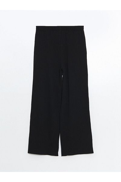 LC Waikiki Pantaloni de damă texturați cu talie elastică de sezon nou - S5K500Z8