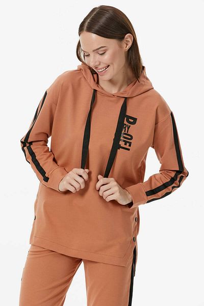 Sementa Oversize Hooded Tracksuit Set - Cinnamon