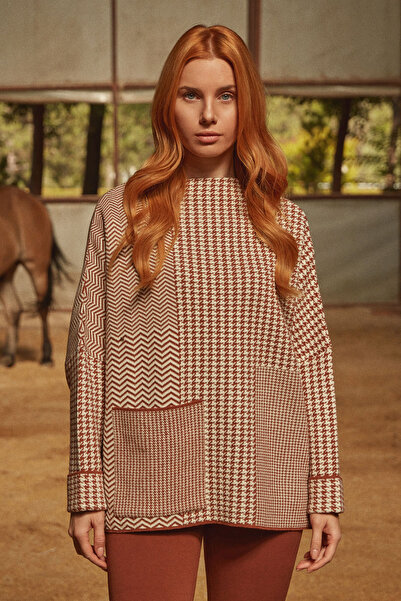 Sementa Pulover din tricotaje cu model picior de gală, cu potrivire foarte la...