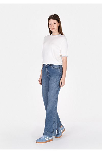 Colin's 793 Pantaloni de damă albaștri cu talie înaltă și picioare largi Marissa