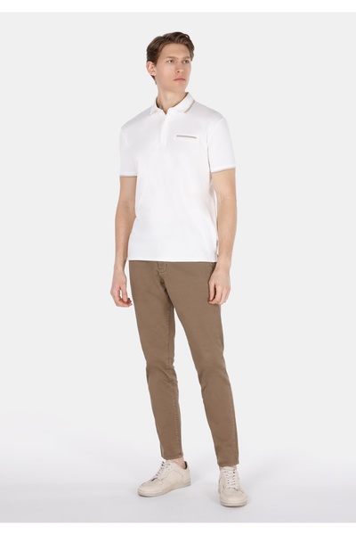 Colin's Ανδρικό κοντομάνικο μπλουζάκι Slim Fit Polo Neck Απλό