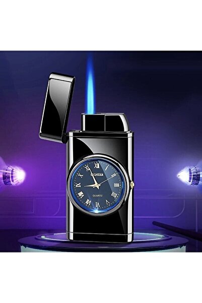 GiralStore Kişiye Özel Lüks Saatli Pürmüzlü Gazlı Çakmak