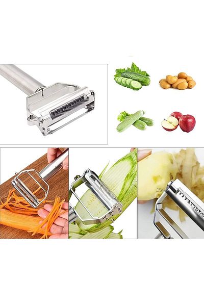 Vi Caro A Quality Turbo Large Size Steel Julienne Fruit Vegetable Potato Peeler Julienne Peeler Chopper