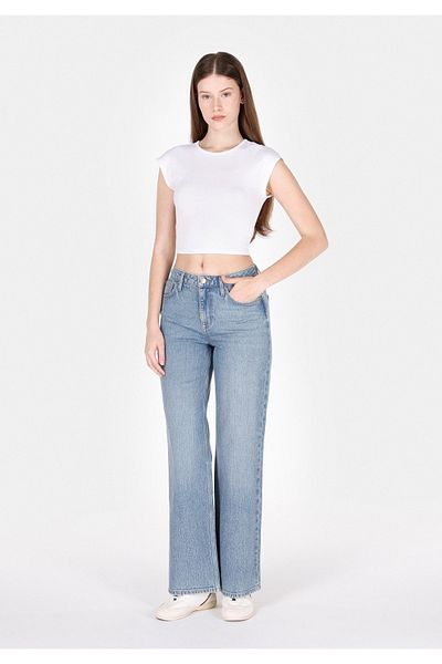 Colin's Pantaloni de jeans albaștri pentru femei 970 Berry Regular Fit