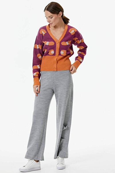 Sementa Πλεκτή Ζακέτα με Πολύχρωμα Μοτίβα Κουμπιά - Μαύρισμα