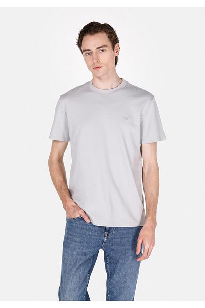Colin's Regular Fit Round Neck Plain Men's Gray Short Sleeve T-Shirt