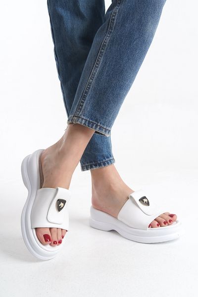 Limeo Înaltă, unică, cu dungi mari, cu piele detaliată, papuci de vară pentru femei, cu talpă cu pană, sandale, pantofi