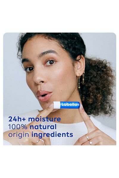 LABELLO Lip Care, Moisturizing Lip Balm, Original with Shea Butter, 4.8g, Pack of 2