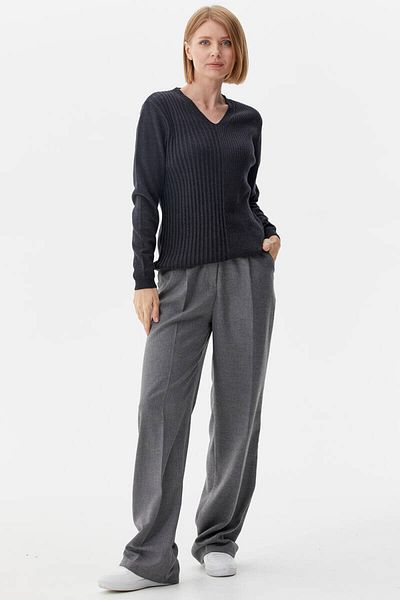 Sementa V-Neck Derby Knitwear Sweater - Anthracite