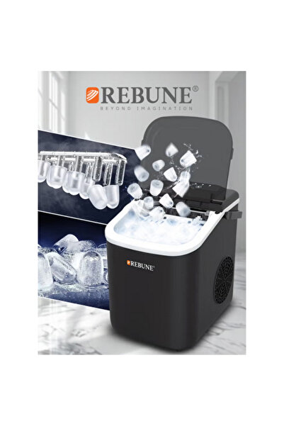 rebune 112W Compact Design Ice Maker Black 1.1 Liter