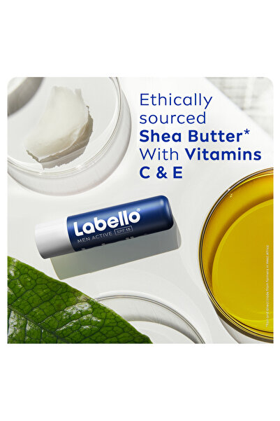LABELLO Lip Care, Moisturizing Lip Balm, Men Active, 4.8g